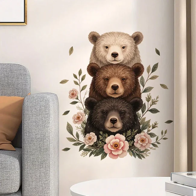 StayPlay Runaway Muursticker – Bloemenmotief – Serie 5