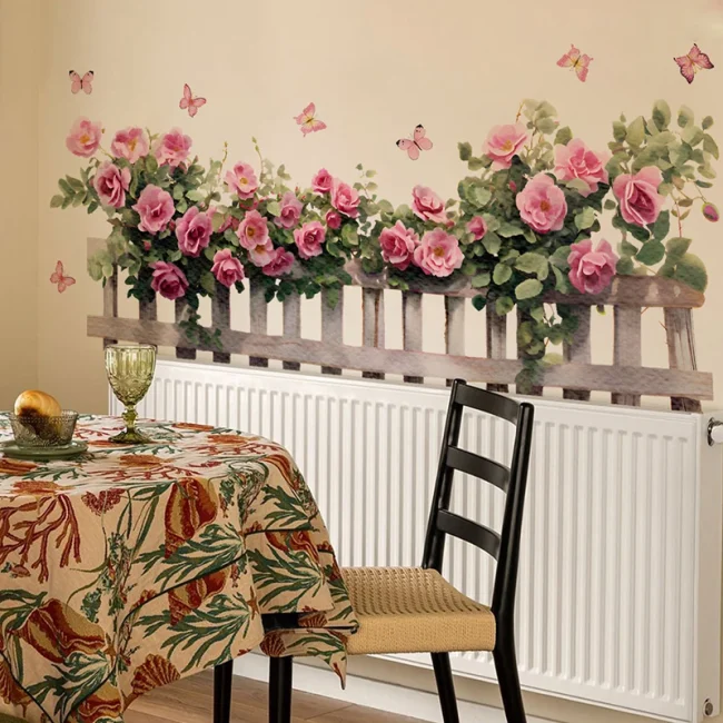 StayPlay Runaway Muursticker – Bloemenmotief, Pvc – Serie 2