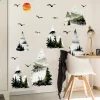 StayPlay Runaway Muursticker – Landschapsmotief – Kleurrijk