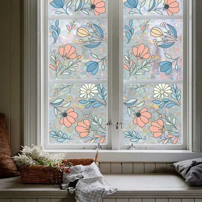StayPlay Runaway Woonaccessoire – Bloemenmotief, Glas – Serie 4