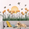 StayPlay Runaway Muursticker – Bloemenmotief met zelfklevend – Serie 9