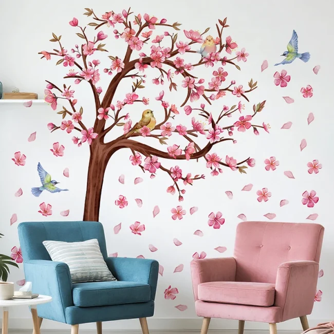 StayPlay Runaway Muursticker – Bloemenmotief – Serie 11