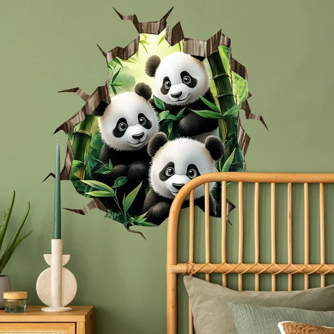 StayPlay Runaway Muursticker – Bamboe met zelfklevend