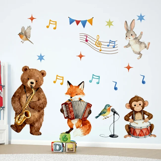 StayPlay Runaway Muursticker – Bruin – Serie 1