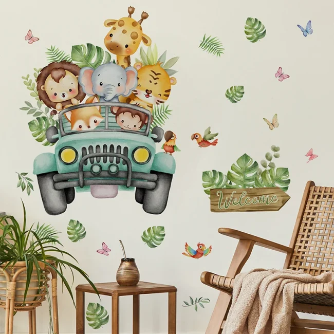 StayPlay Runaway Muursticker – Dierenmotief – Serie 17