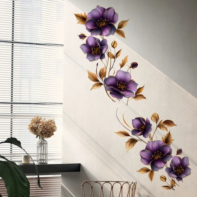 StayPlay Runaway Muursticker – Bloemenmotief met zelfklevend – Serie 10