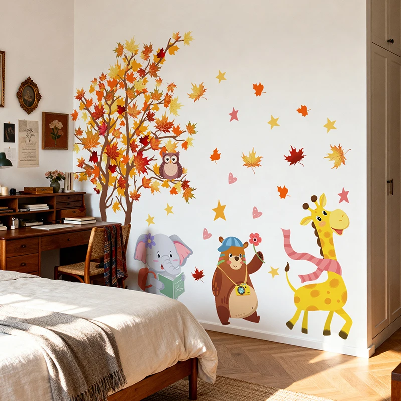 StayPlay Runaway Muursticker – Dierenmotief, Bruin – Serie 6
