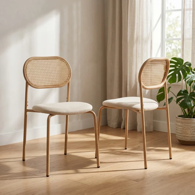 StayPlay Runaway Eetkamerstoel – Rotan met antislip onderkant