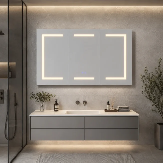 StayPlay Runaway Spiegelkast met LED-verlichting en verstelbare planken