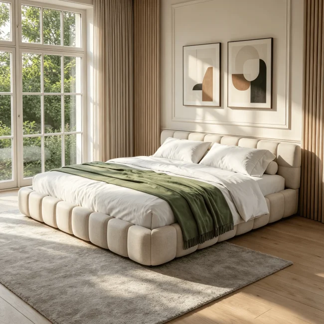 StayPlay Runaway Tweepersoonsbed – Linnen Grijs