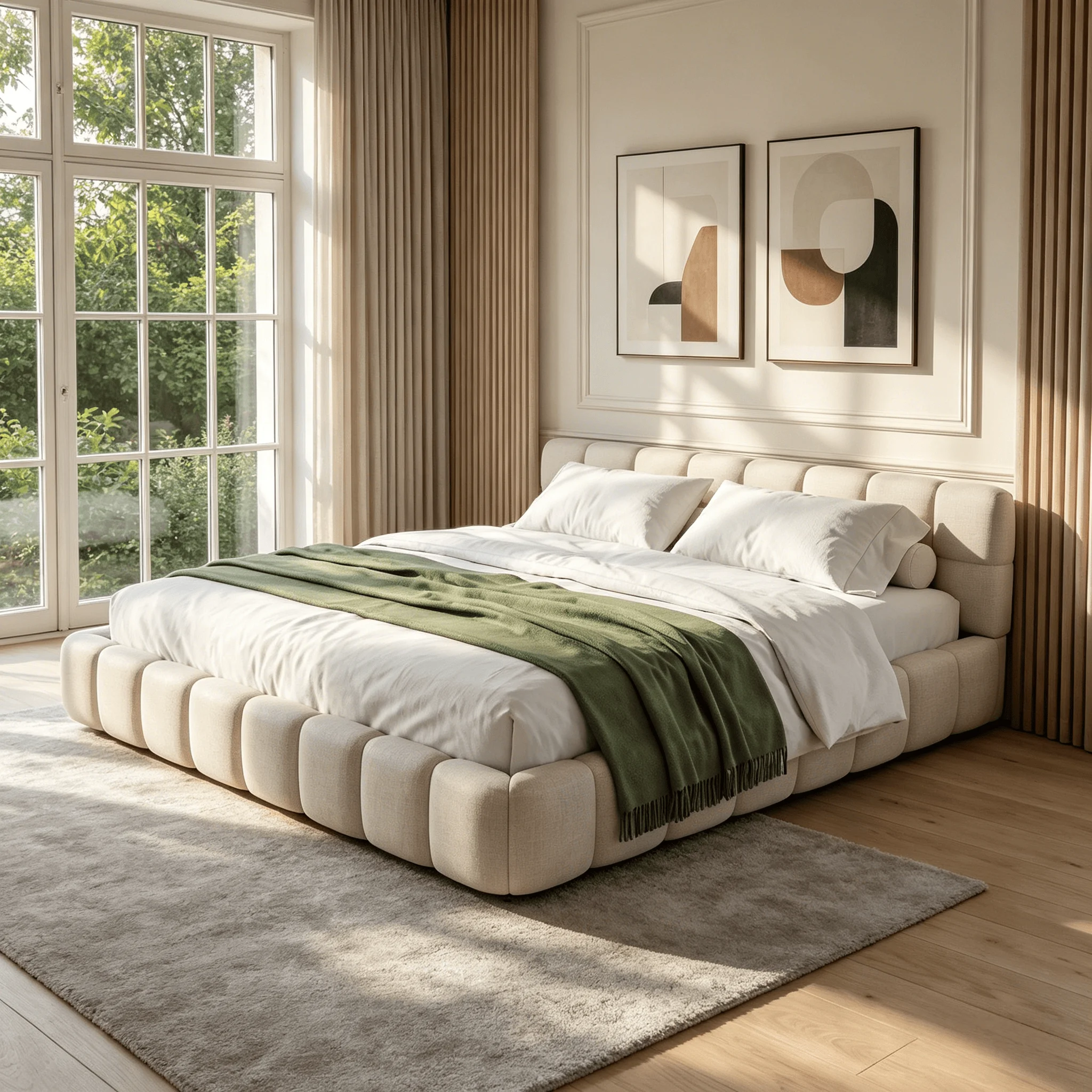 StayPlay Runaway Tweepersoonsbed – Linnen Grijs
