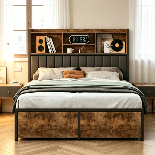 StayPlay Runaway Bedframe – Hout met USB-oplaadpoort