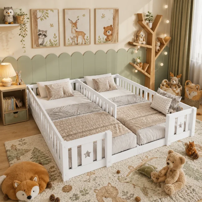 StayPlay Runaway Kinderbed – Massief Hout Wit