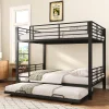 StayPlay Runaway Stapelbed 140×200cm – Metalen met veiligheidsrand
