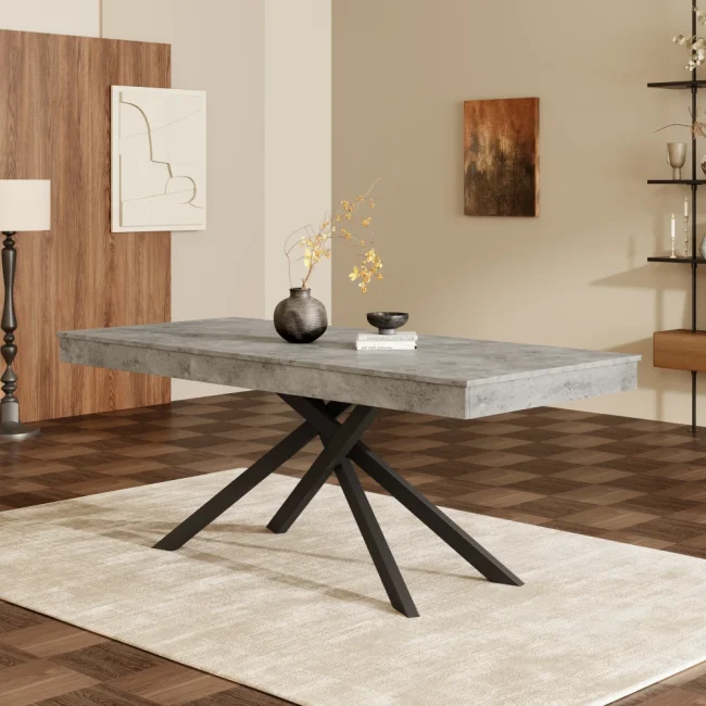 StayPlay Runaway Uitschuifbare Eettafel 180×80cm – Metaal met geschikt voor 6-8 personen