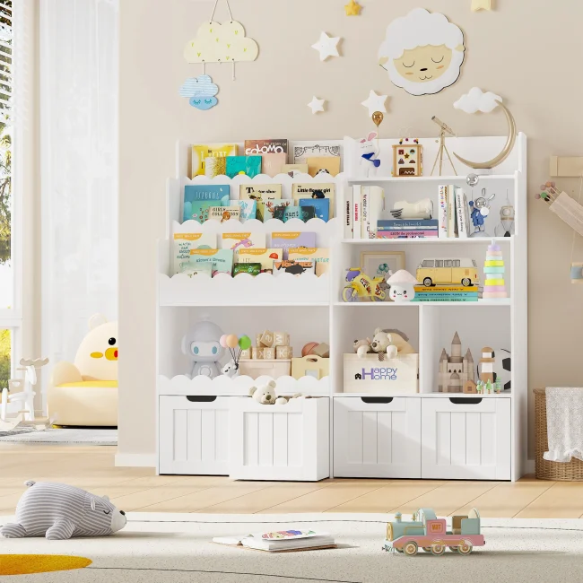 StayPlay Runaway Boekenkast 125,5x40x120cm met 4 laden