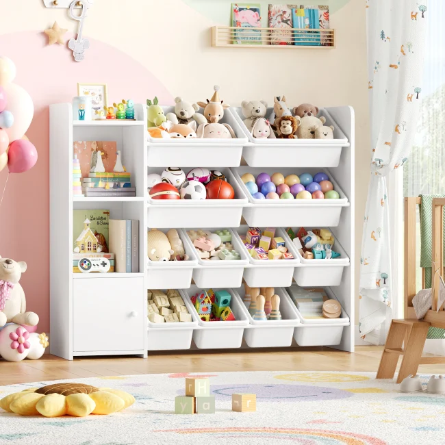 StayPlay Runaway Boekenkast 112,5x30x100cm – Wit