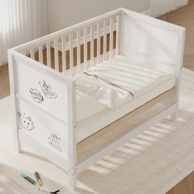 StayPlay Runaway Bed 120×60×90cm – Massief Hout met lattenbodem