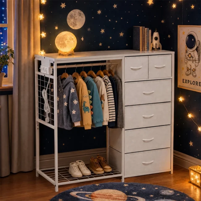 StayPlay Runaway Dressoir – Wit met LED-verlichting – Serie 2