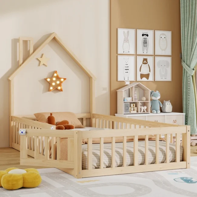 StayPlay Runaway Kinderbed – Hout met lattenbodem