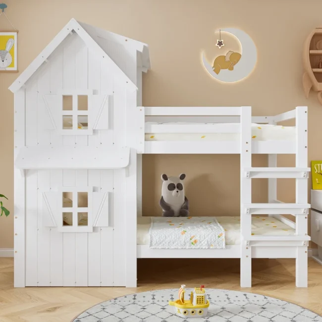 StayPlay Runaway Kinderstapelbed met veiligheidsrand