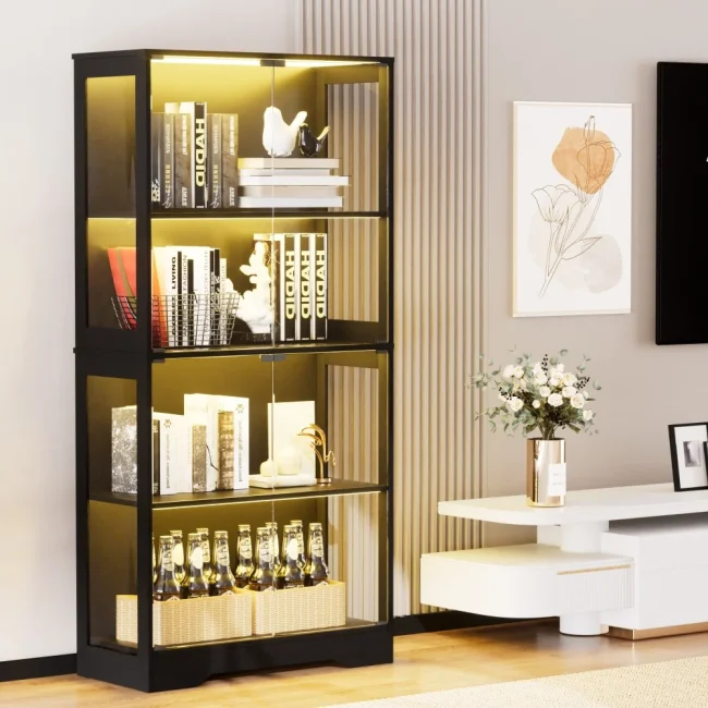 StayPlay Runaway Vitrinekast met LED-verlichting en opbergruimte – Serie 4