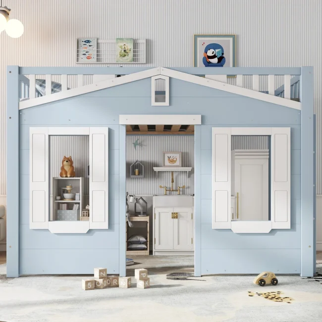 StayPlay Runaway Kinderbed 90x200cm – Grenen