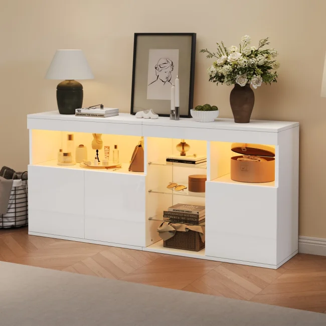 StayPlay Runaway Kledingkast 155,5x35x72cm met 3 deuren en LED-verlichting