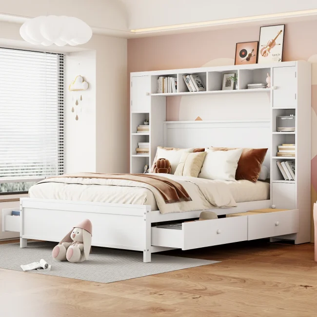 StayPlay Runaway Tweepersoonsbed – Massief Hout met opbergruimte – Serie 1