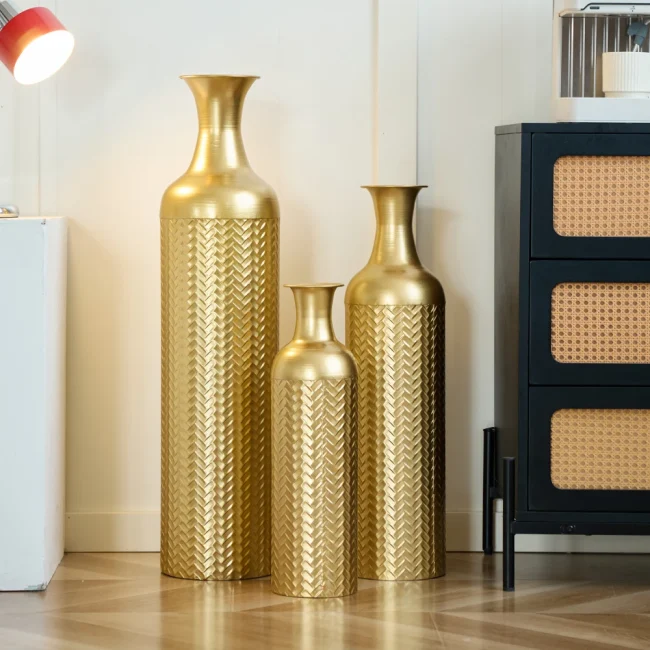 StayPlay Runaway Vaas 83/65/50cm – Metalen Goud