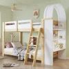 StayPlay Runaway Kinderstapelbed met lattenbodem, veilige trap en roosterdesign
