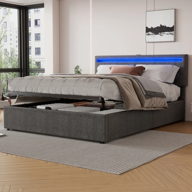 StayPlay Runaway Matras met USB-oplaadpoort, opbergruimte en verstelbare hoogte