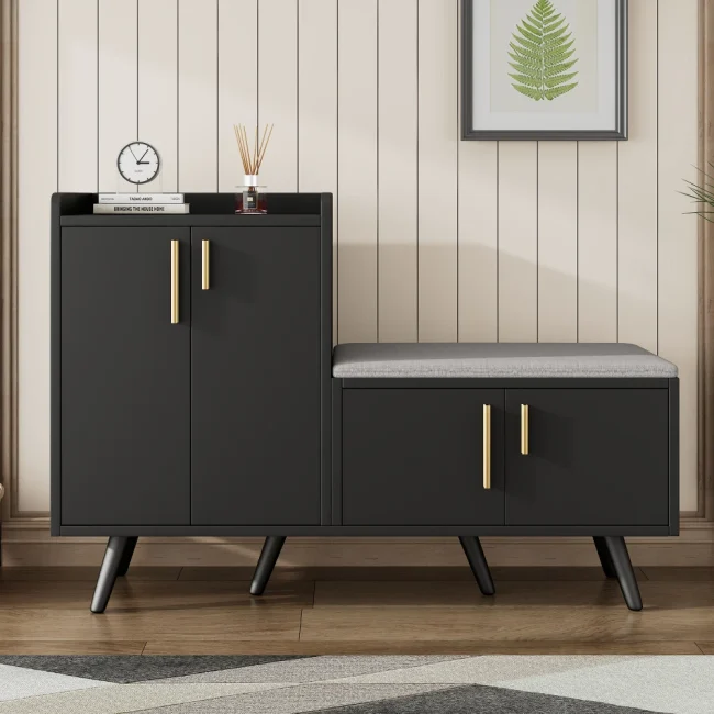 StayPlay Runaway Schoenenbank – Hout Zwart