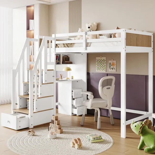 StayPlay Runaway Babybedje 90x200cm – MDF met LED-verlichting