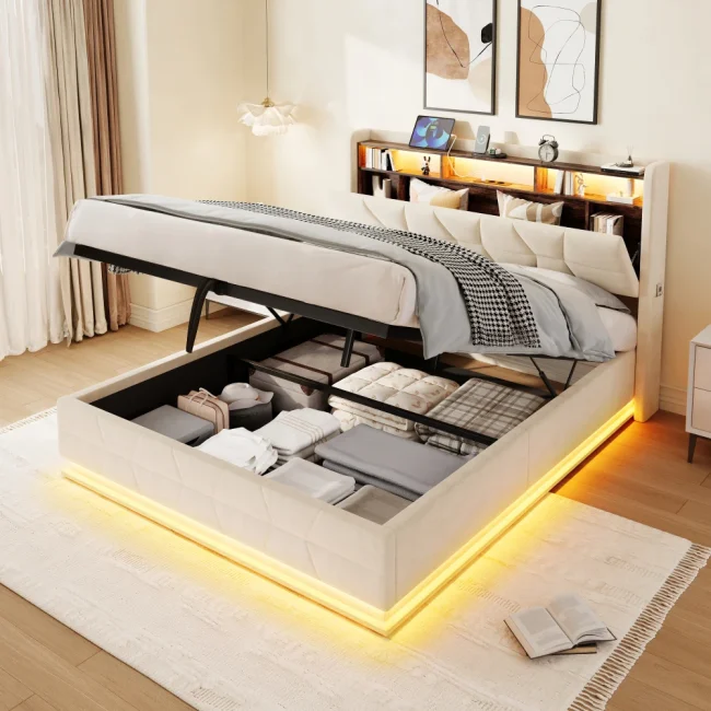 StayPlay Runaway Kinderbed – Hout met LED-verlichting en USB-oplaadpoort
