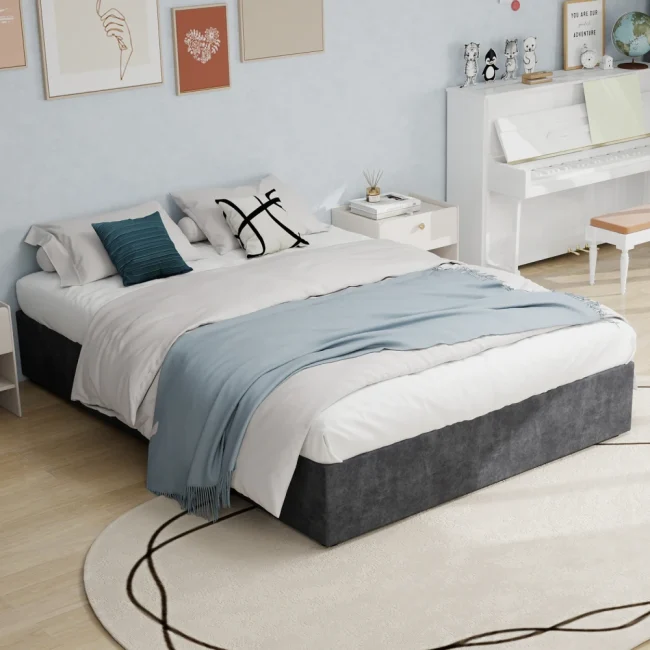 StayPlay Runaway Bedframe 160x200cm – Fluweel