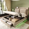StayPlay Runaway Matras met hydraulisch opbergsysteem, opbergruimte en 2-in-1 functie