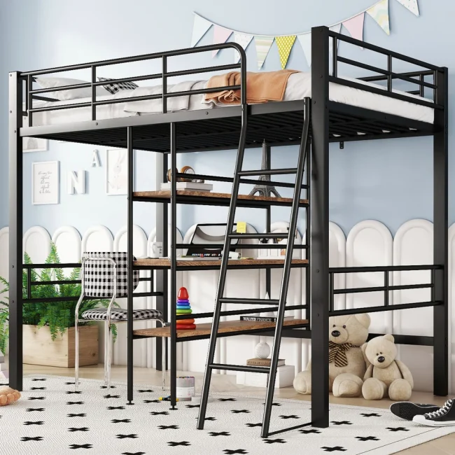 StayPlay Runaway Hoogslaper 90x200cm – Metaal met opbergruimte