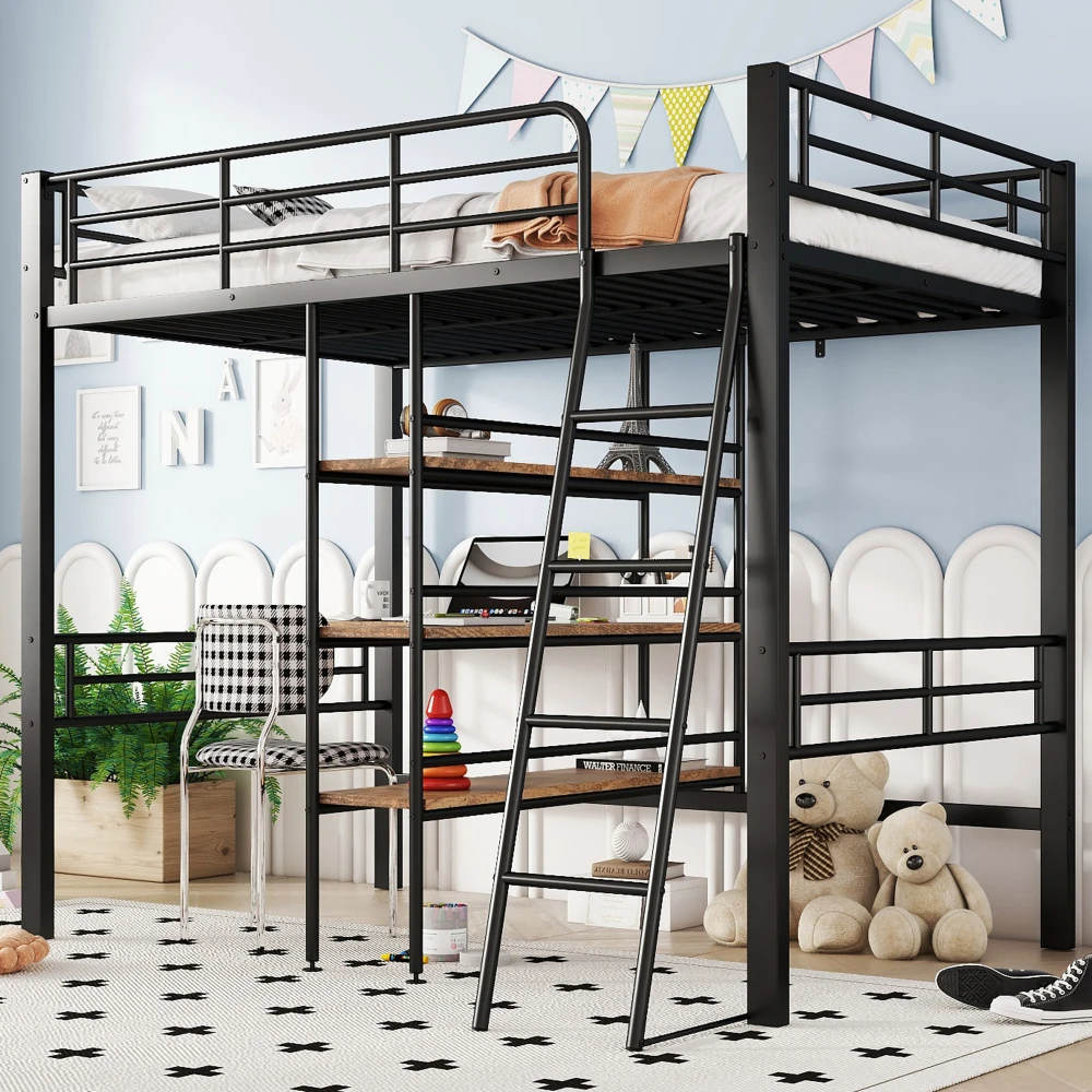 StayPlay Runaway Hoogslaper 90x200cm – Metaal met opbergruimte