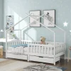 StayPlay Runaway Kinderbed 200x90cm – Massief Hout Wit