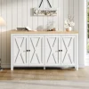 StayPlay Runaway Dressoir 140x40x78cm – MDF Zwart met 4 deuren