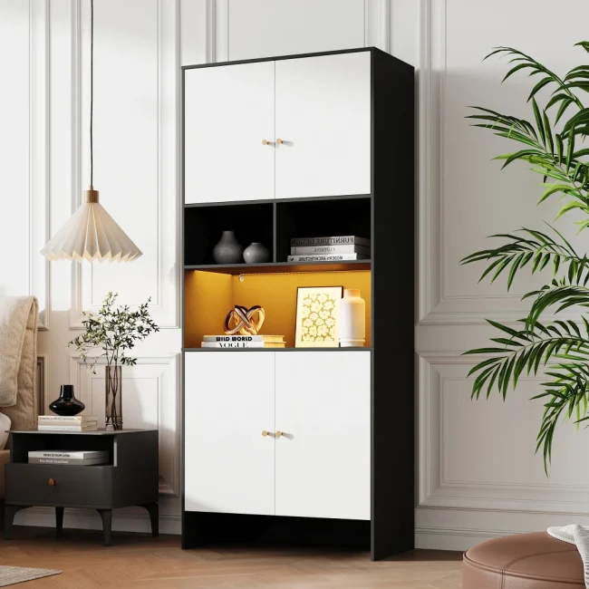 StayPlay Runaway Opbergkast 80×40×185cm – Hout met 4 deuren