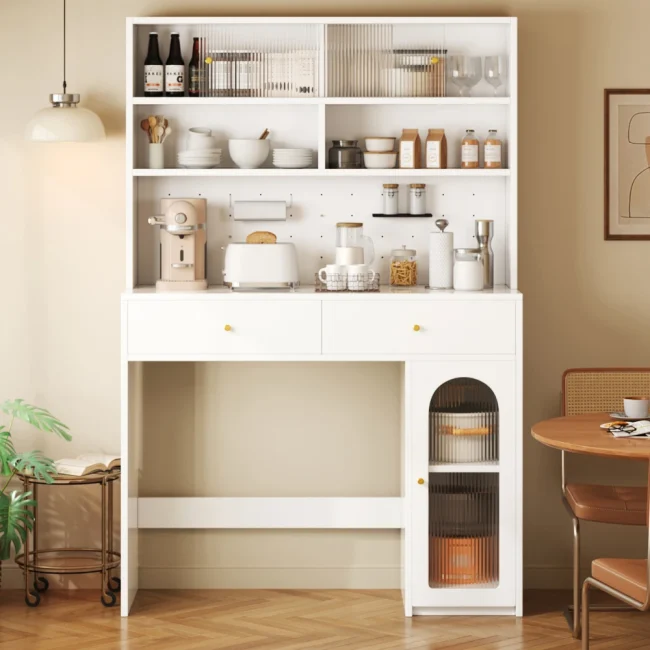 StayPlay Runaway Keukenkast – Wit met 2 laden en verstelbare planken