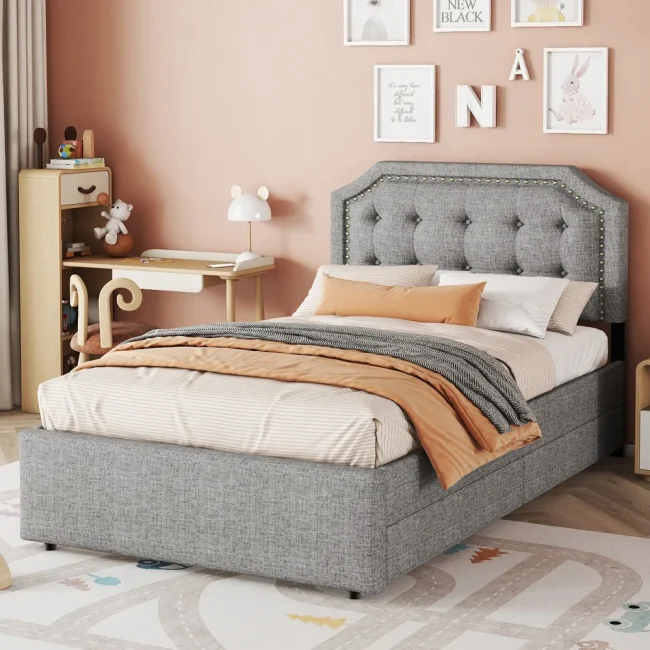 StayPlay Runaway Gestoffeerd Bed 90x200cm