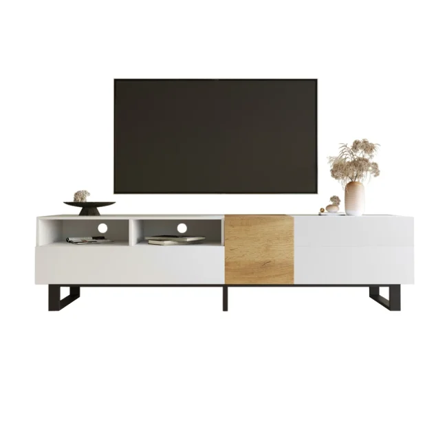 StayPlay Runaway TV-meubel 180x50x38cm – Hout Wit