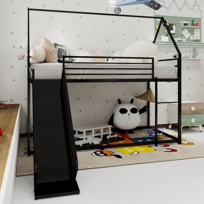 StayPlay Runaway Stapelbed 90x190cm met glijbaan