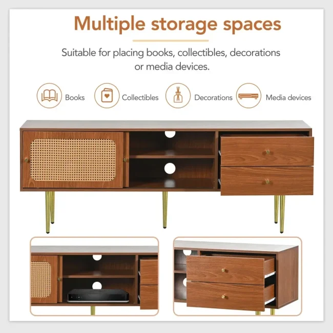 StayPlay Runaway TV-meubel – Rotan