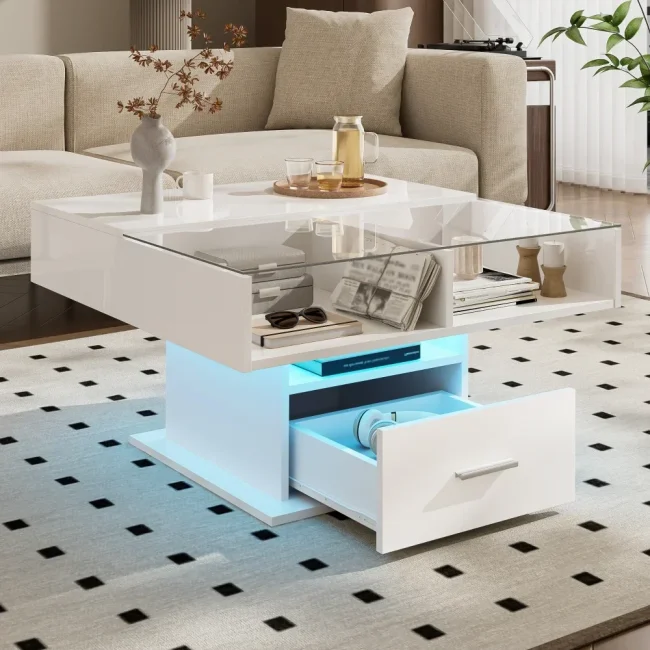 StayPlay Runaway Salontafel met opbergruimte en LED-verlichting – Serie 3