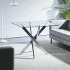 StayPlay Runaway Eettafel 80x80x75cm – Glas met gehard glas