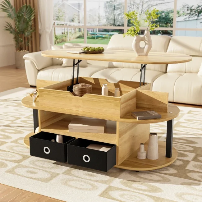 StayPlay Runaway Salontafel – Hout Zwart met opbergruimte